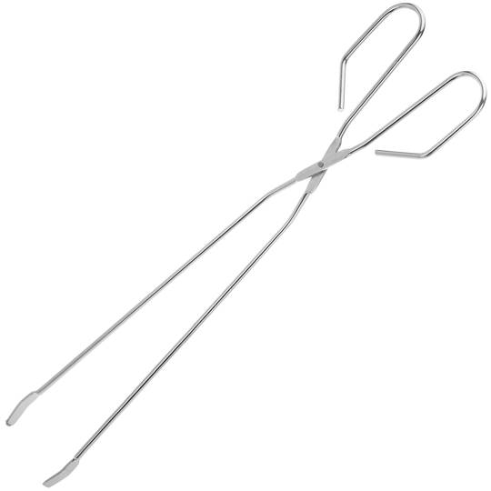 Pinça para churrasco de aço inoxidável cromado 35 cm