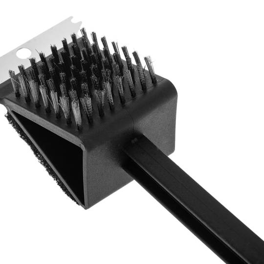 Bbq Grill Brush & Scraper 16' Cepillo Y Rascador Para Parrilla 