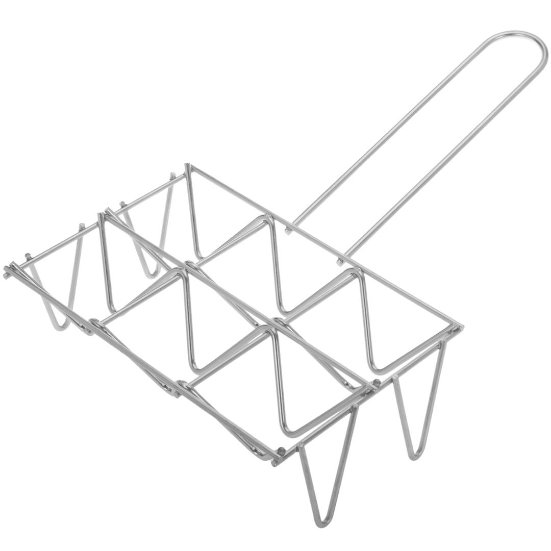 Żelazny grill ocynkowany z uchwytem na warzywa pojemność 6 szt