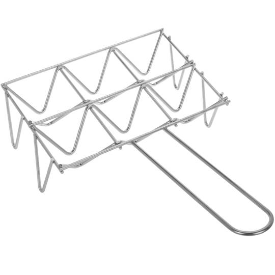 Żelazny grill ocynkowany z uchwytem na warzywa pojemność 6 szt