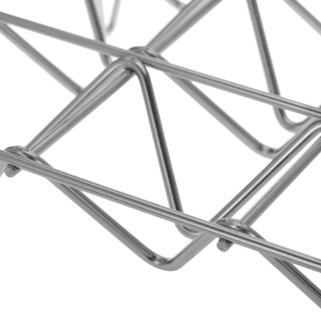 Żelazny grill ocynkowany z uchwytem na warzywa pojemność 6 szt