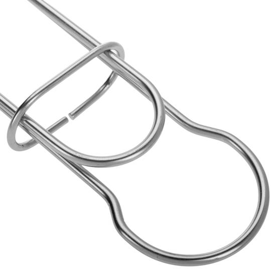 Graella doble per a barbacoa de ferro zincat amb mànec 25x25 cm