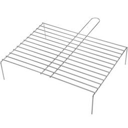 Einfacher Grill aus verzinktem Eisen mit Griff 50x38 cm