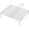 Simple galvanized iron barbecue grill with handle 45x35 cm