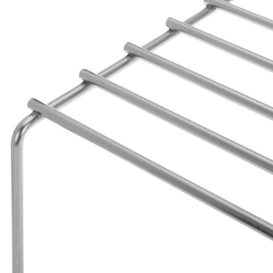 Simple galvanized iron barbecue grill with handle 45x35 cm