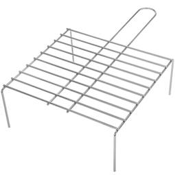 Einfacher Grill aus verzinktem Eisen mit Griff 30x27 cm
