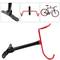 Wall mount bike storage rack Folding bracket with hook for hanging bicycle 2-pack
