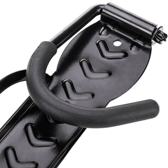 Wall bracket with adjustable hook for hanging bike by the wheel 6 units