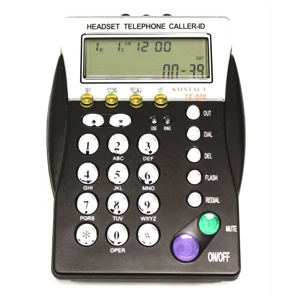 Marcador telefónico para auriculares TE600