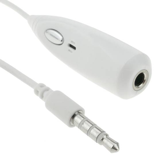 Adapter Mikrofon und Kopfhörer-Taste Handy weiß
