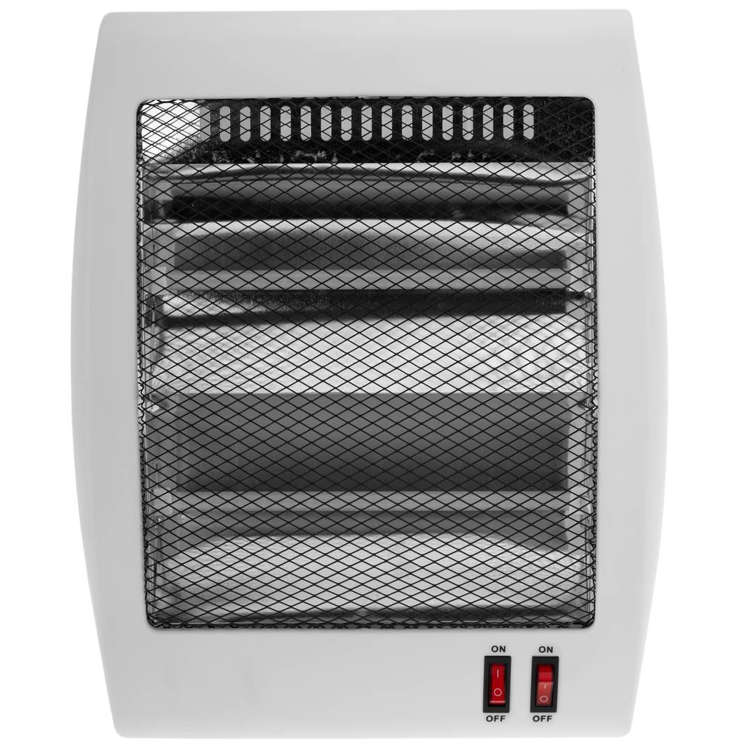 RevolutionLine - Estufa calefactor portátil de bajo consumo, Estufa  eléctrica con 2 niveles de potencia 400/800W, 2 tubos de cuarzo, Desconexión anti-vuelco