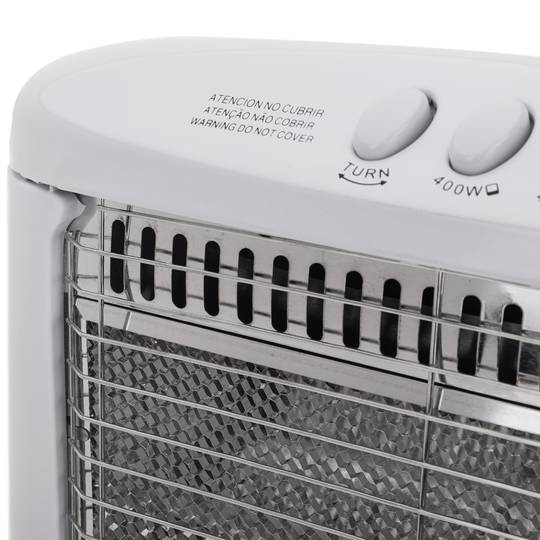 Fornello piatto al quarzo portatile 400/800/1200W 3 bar, oscillante e antiribaltamento