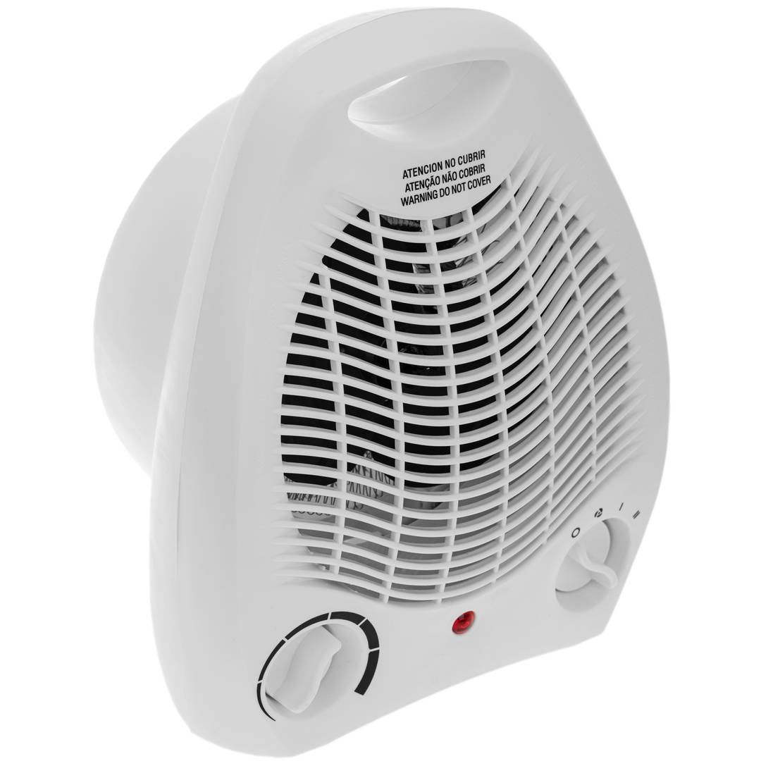 Calefactor de aire de suelo 1000 / 2000 w de color blanco - Cablematic
