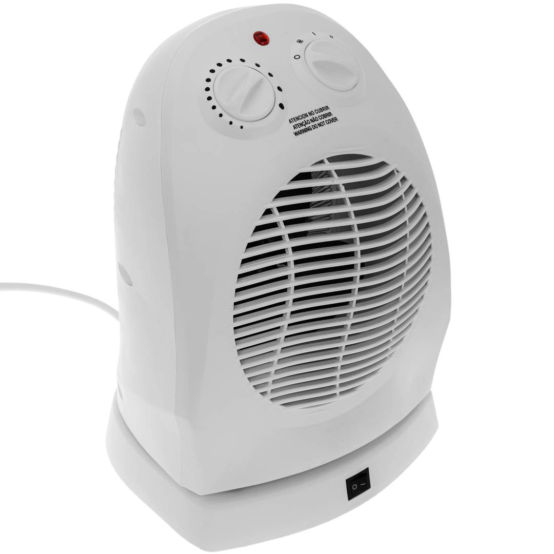 Mini Calefactor bajo Consumo 1500W 3 Modos de Eléctrico, 70° Oscilante 