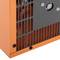 Calefactor industrial d'aire de terra 1000 / 2000 w de color taronja i forma rectangular