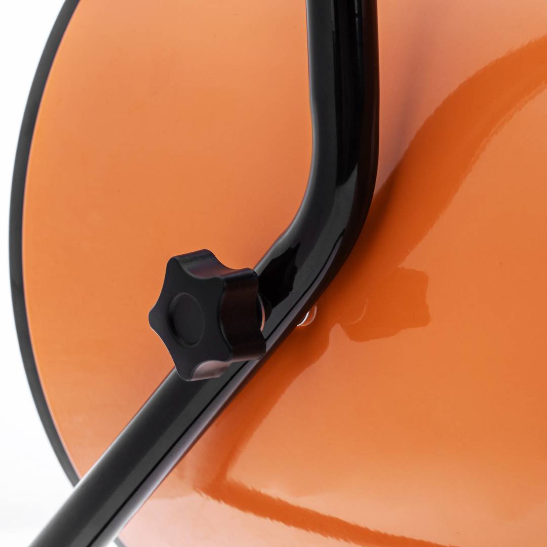 Aquecedor de ar de piso industrial 1000/2000 w cor laranja e formato de tubo