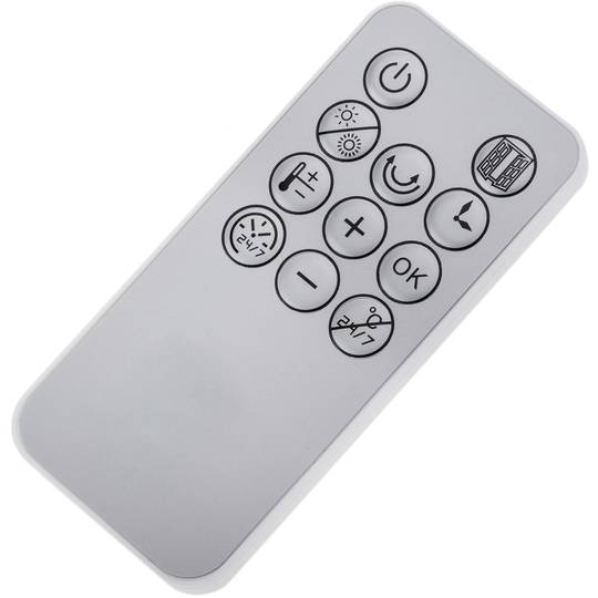 White 1000/2000 W wall-mounted ceramic split air heater with remote control