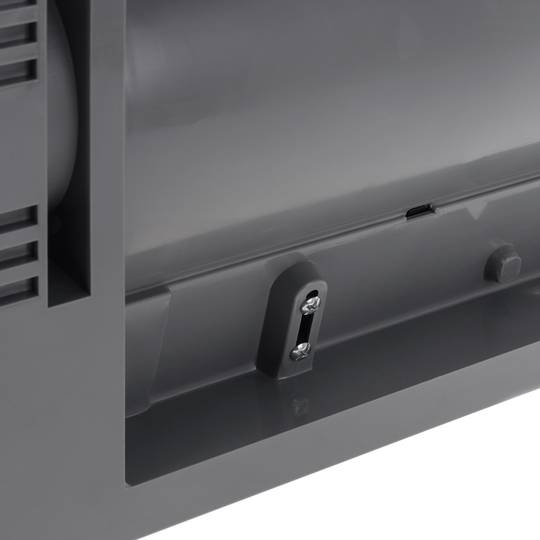 White 1000/2000 W wall-mounted ceramic split air heater with remote control