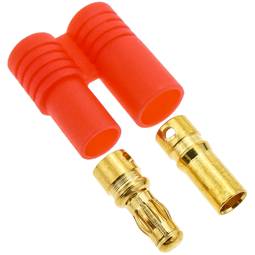 Conector RC HXT Banana 3.5 mm para carregamento e fornecimento de energia Par macho e fêmea