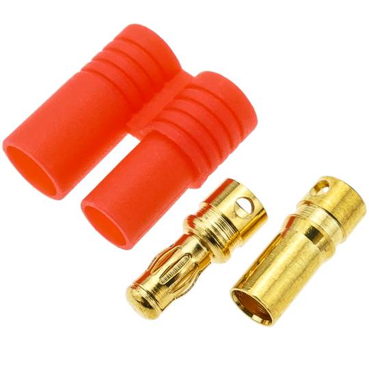 Conector RC HXT Banana 3.5 mm para carregamento e fornecimento de energia Par macho e fêmea
