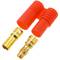 Conector RC HXT Banana 3.5 mm para carregamento e fornecimento de energia Par macho e fêmea