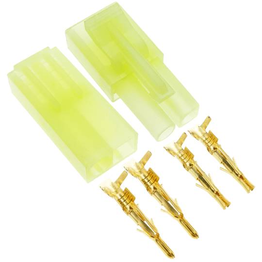 Conector RC TAMIYA MINI #1 para carregamento e fornecimento de energia Par macho e fêmea