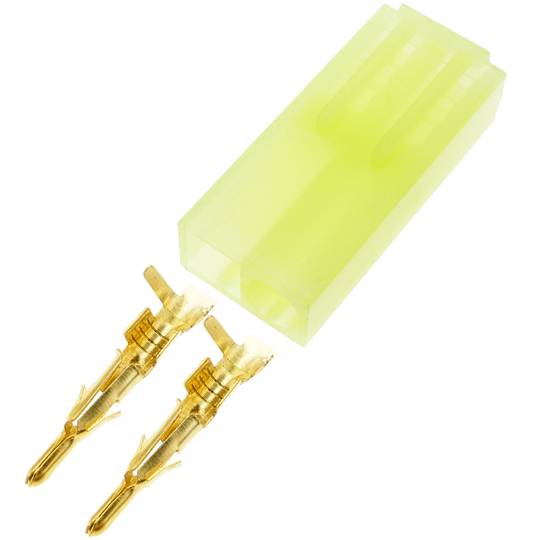 Conector RC TAMIYA MINI #1 para carregamento e fornecimento de energia Par macho e fêmea