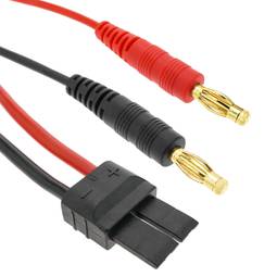 Câble TRAXXAS #1 mâle vers HXT Banane 4.0mm mâle 30cm 14AWG Charge et alimentation