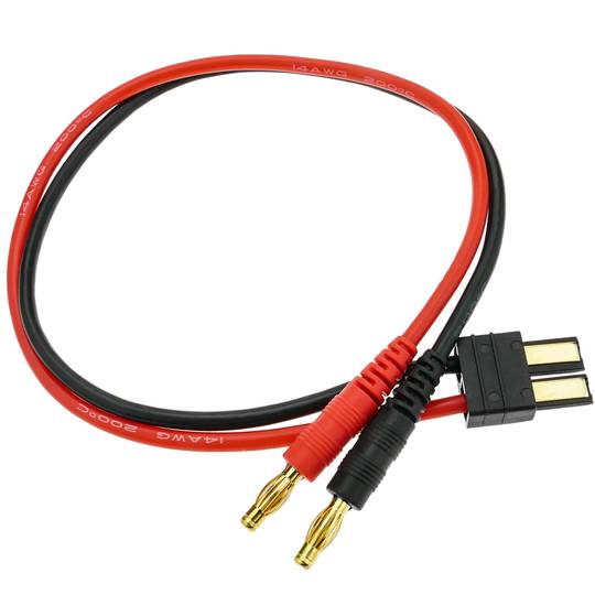 Kabel TRAXXAS nr 1 męski do HXT Banana 4.0mm 30cm męski 14AWG Ładowanie i zasilanie