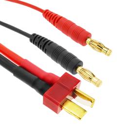 Kabel T PLUG Stecker auf HXT Banana 4.0mm Stecker 30cm 14AWG Lade und Netzteil
