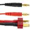 Cable T PLUG mascle a HXT Banana 4.0mm mascle de 30cm 14AWG Càrrega i font alimentació