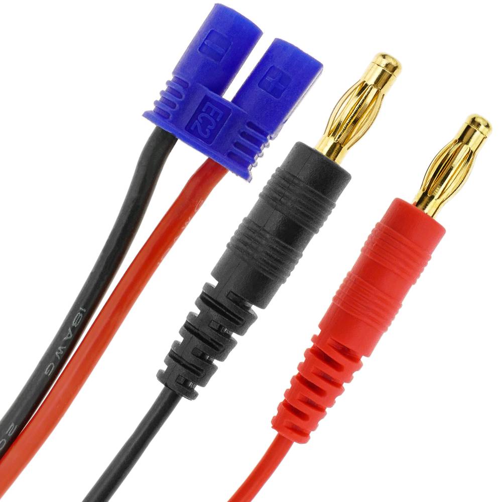 Cable EC2 male to HXT Banana 4.0mm male 30cm 18AWG Loading and power ...