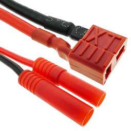 Câble T PLUG femelle vers HXT Banane 4.0mm 10cm 14AWG Charge et alimentation