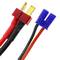 Cable T PLUG male to EC3 female 10cm 14AWG Loading and power supply