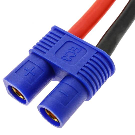 Cable T PLUG male to EC3 female 10cm 14AWG Loading and power supply