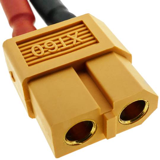 Kabel XT60 vrouwelijk naar 2 x XT60 mannelijk 15 cm 14AWG Opladen en voeding