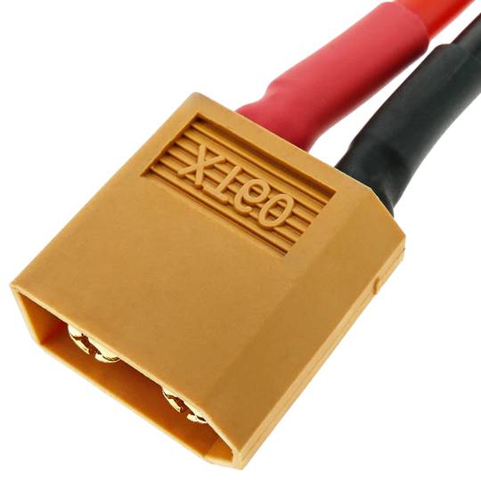 Kabel XT60 vrouwelijk naar 2 x XT60 mannelijk 15 cm 14AWG Opladen en voeding