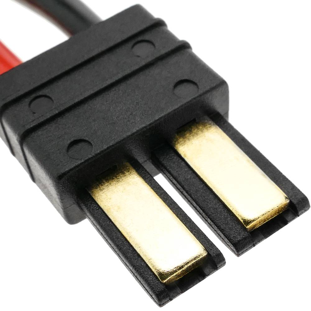 Cable TRAXXAS #1 hembra a TRAXXAS #1 macho de 8cm 14AWG Carga y fuente alimentación