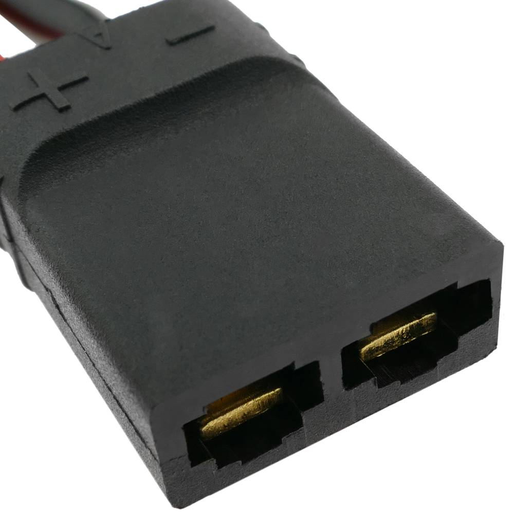 Cable TRAXXAS #1 hembra a TRAXXAS #1 macho de 8cm 14AWG Carga y fuente alimentación