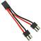 Cable TRAXXAS #1 hembra a TRAXXAS #1 macho de 8cm 14AWG Carga y fuente alimentación