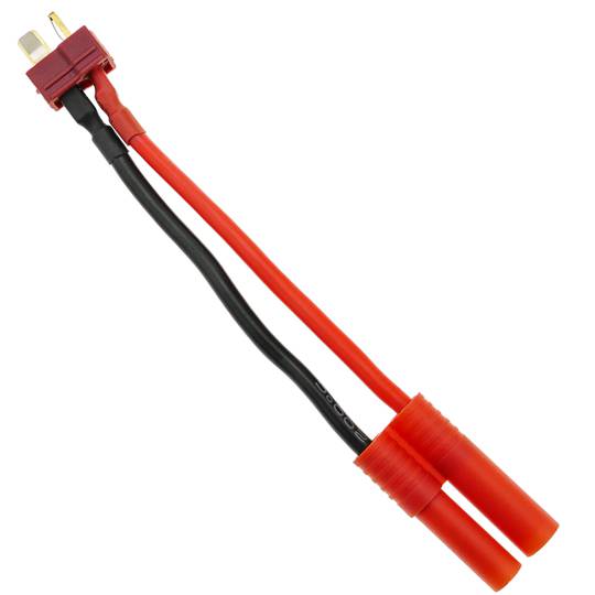 Cavo T PLUG maschio a HXT Banana 4.0mm 8cm 14AWG Carica e alimentazione