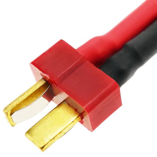 Cavo T PLUG maschio a HXT Banana 4.0mm 8cm 14AWG Carica e alimentazione