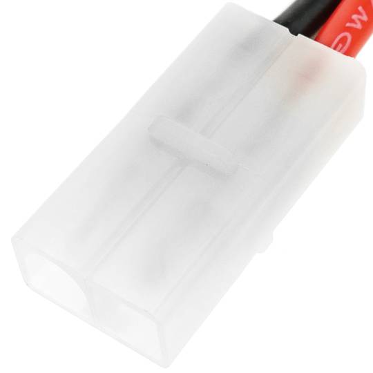 Cable TRAXXAS #1 macho a TAMIYA #1 macho de 8cm 14AWG Carga y fuente alimentación