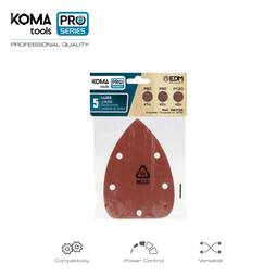 Pack de 5 unitats vidre KOMA Tools 08738
