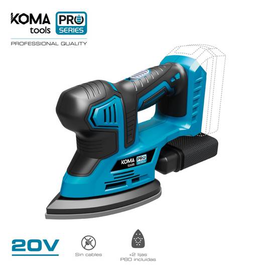 KOMA Tools 08753 Levigatrice tipo topo 20V