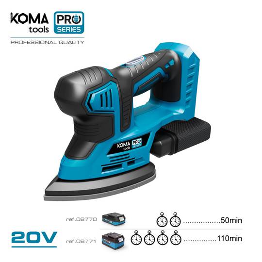 KOMA Tools 08753 Levigatrice tipo topo 20V