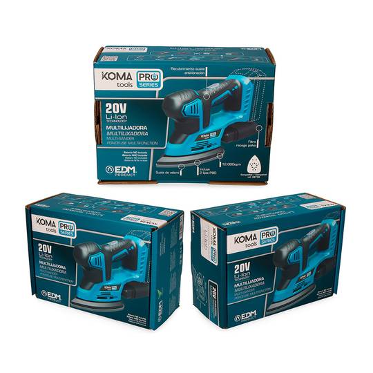 KOMA Tools 08753 Levigatrice tipo topo 20V