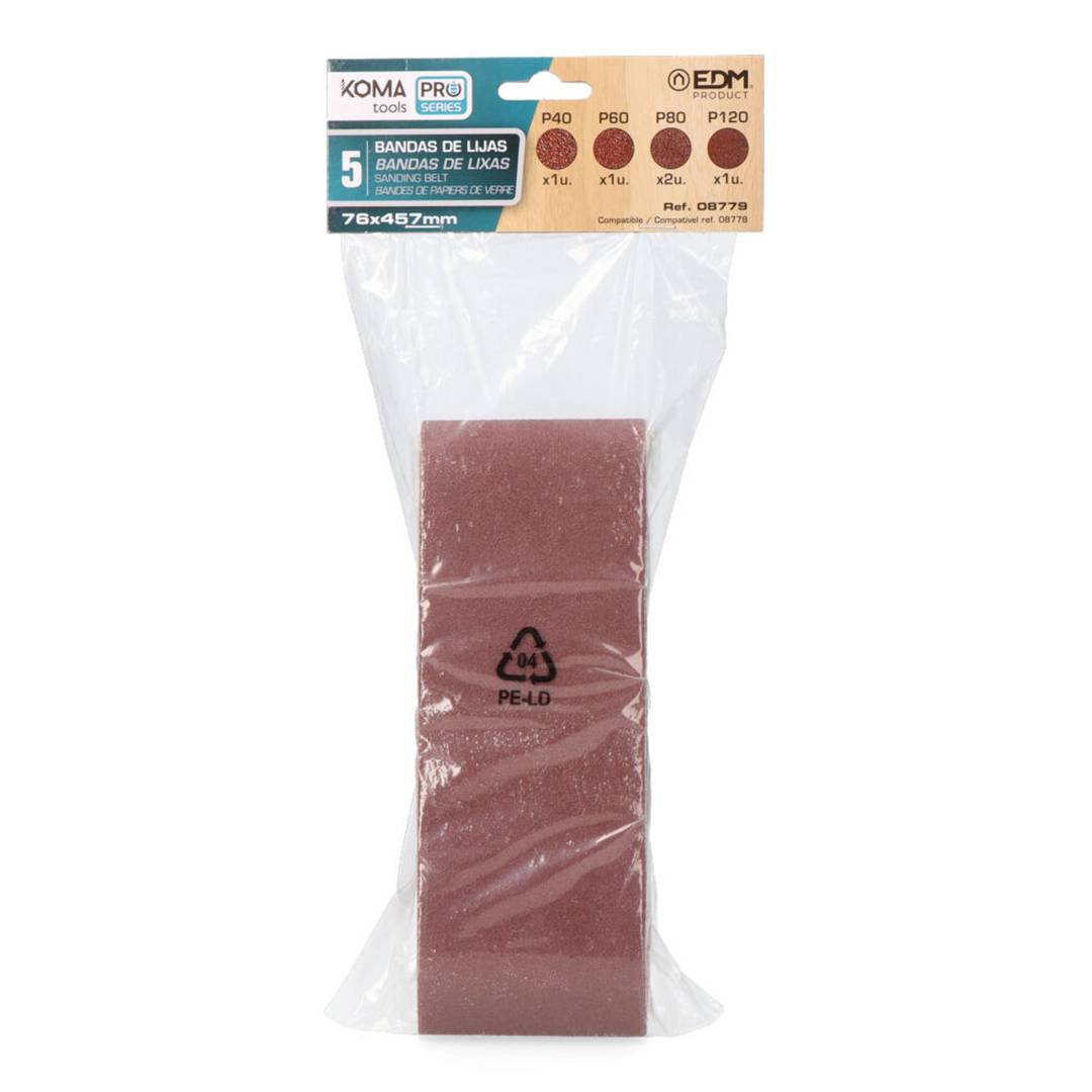 Pack de 5 unidades de lixa de substituição KOMA Tools 08779