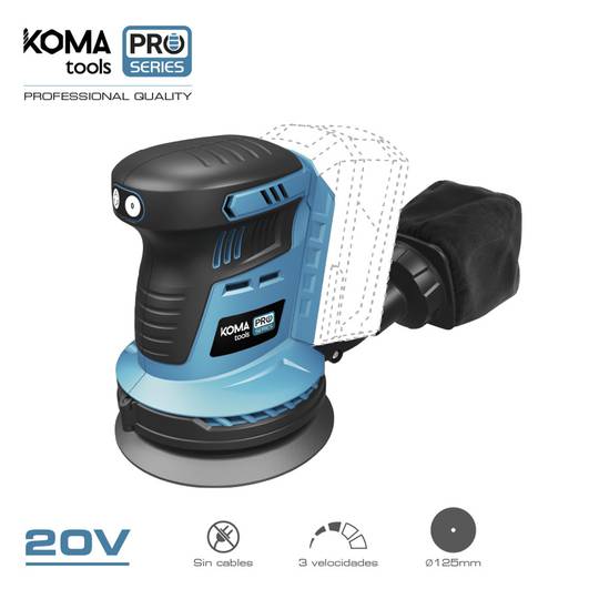 Ponceuse excentrique 20V KOMA Tools 08780