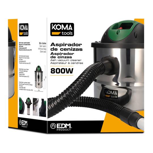 KOMA Tools 07699 800W Ash Stofzuiger